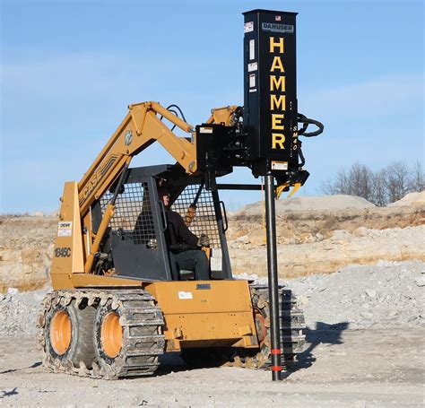 skid steer post driver rental michigan|post pounder rental near me.